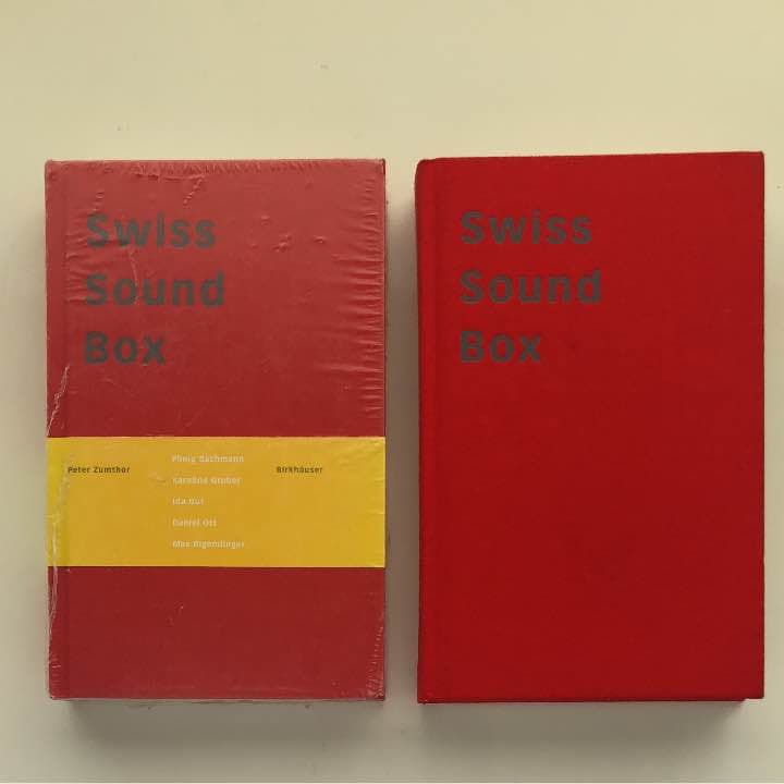 洋書 Swiss Sound Box ( Peter Zumthor )