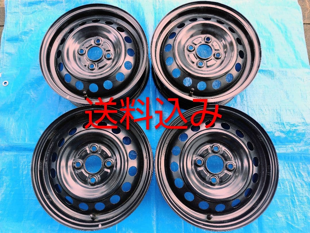 か*ん様 14インチ・スチールホイール4本、三菱純正、4H-100㎜、送料込み