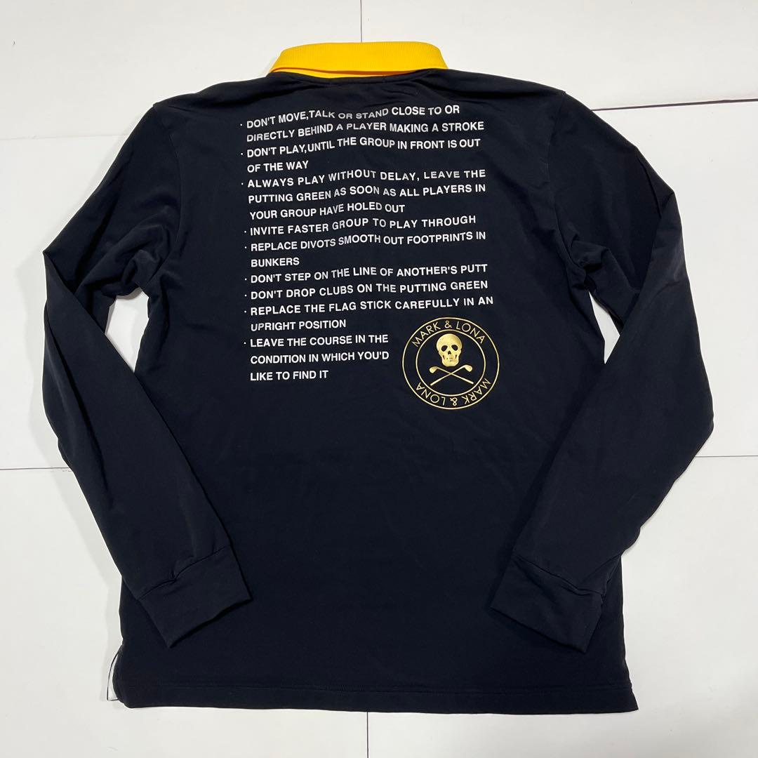 MARK&LONA マークアンドロナ 長袖ポロシャツ 黒 46