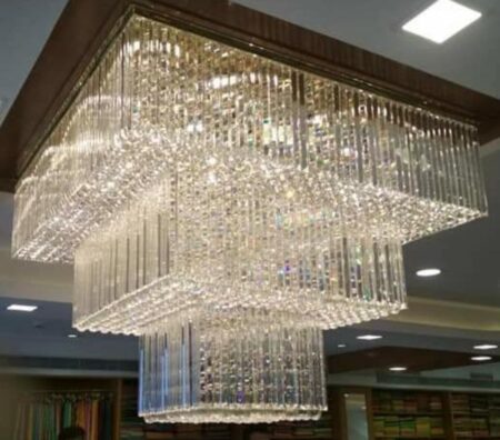 RECTANGULAR CUSTOMIZE LENGTH 5.5FEET X BREATH 3.5FEET CHANDELIER